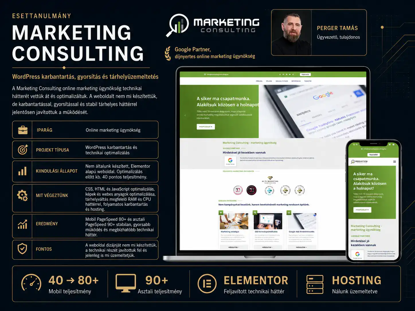 Marketing Consulting WordPress karbantart&aacute;s &eacute;s technikai optimaliz&aacute;l&aacute;s esettanulm&aacute;ny